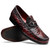 Marco Di Milano Ferrioni Men’s Genuine Ostrich Moc Toe Bit Black Cherry Loafers