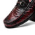 Marco Di Milano Ferrioni Men’s Genuine Ostrich Moc Toe Bit Black Cherry Loafers