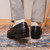 Marco Di Milano Ferrioni Men’s Genuine Ostrich Black Moc Toe Bit Loafers