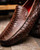 Marco Di Milano Alba Men’s Genuine Ostrich Leg Kango Tabac Driving Shoes