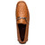Marco Di Milano Bolonia Men’s Genuine Ostrich Horse-Bit Brandy Driver Loafers