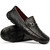 Marco Di Milano Bolonia Men’s Genuine Ostrich Horse-Bit Driver Black Loafers