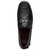 Marco Di Milano Bolonia Men’s Genuine Ostrich Horse-Bit Driver Black Loafers
