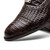 Marco Di Milano John Men’s Woven calfskin Genuine Caiman Crocodile Cap Toe Brown Oxford