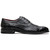 Marco Di Milano John Men’s Woven calfskin Genuine Caiman Crocodile Cap Toe Black Oxford