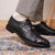 Marco Di Milano John Men’s Woven calfskin Genuine Caiman Crocodile Cap Toe Black Oxford