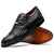 Marco Di Milano John Men’s Woven calfskin Genuine Caiman Crocodile Cap Toe Black Oxford