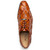 Oliveri Men’s Genuine Pirarucu Skin Classic Dress Oxford | Marco Di Milano Exotic Shoes in Cognac