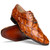 Oliveri Men’s Genuine Pirarucu Skin Classic Dress Oxford | Marco Di Milano Exotic Shoes in Cognac