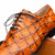 Oliveri Men’s Genuine Pirarucu Skin Classic Dress Oxford | Marco Di Milano Exotic Shoes in Brandy