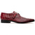 Luigi Men’s Genuine Caiman Crocodile Dress Monk Strap | Marco Di Milano Exotic Shoes in Wine