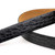 Marco Di Milano Massimo Genuine Exotic Caiman Flank Black Belt with a Chrome Buckle