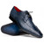 Marco Di Milano Merida Genuine Caiman and Lizard Skin Navy Dress Derby Shoes