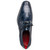 Marco Di Milano Merida Genuine Caiman and Lizard Skin Navy Dress Derby Shoes