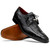 Andretti Men’s Genuine Ostrich Leg Dress Derby | Marco Di Milano Exotic Shoes in Black