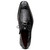 Andretti Men’s Genuine Ostrich Leg Dress Derby | Marco Di Milano Exotic Shoes in Black