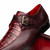 Marco Di Milano Toluca Genuine Crocodile and Lizard Skin Monk Strap in Wine