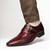 Marco Di Milano Toluca Genuine Crocodile and Lizard Skin Monk Strap in Wine