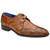 Belvedere Antonio Genuine American Alligator Skin and Italian Leather Wingtip Antique Peanut Derby