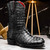 Marlboro Genuine Hornback Caiman Skin Black Cowboy Boot | Marco Di Milano Western Boots Marlboro Genuine Hornback Caiman Skin Black Cowboy Boot | Marco Di Milano Western Boots