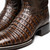 Marco Di Milano Tucson Genuine Caiman Belly Skin Aged Brown Cowboy Boot