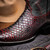 Marco Di Milano Missouri Genuine Python Skin Black Cherry Cowboy Boot