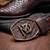 Marco Di Milano Missouri Genuine Python Skin Black Cherry Cowboy Boot