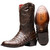 Phoenix Genuine Caiman Belly Skin Aged Brown Cowboy Boot | Marco Di Milano Western Boots