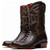 Denver Genuine Ostrich Leg Brown Cowboy Boot | Marco Di Milano Western Boots