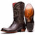 Denver Genuine Ostrich Leg Brown Cowboy Boot | Marco Di Milano Western Boots