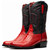 Denver Genuine Ostrich Leg Skin Red Cowboy Boot | Marco Di Milano Western Boots