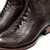 Denver Genuine Ostrich Leg Skin Brown Cowboy Boot | Marco Di Milano Western Boots