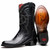 Denver Genuine Ostrich Leg Skin Black Cowboy Boot | Marco Di Milano Western Boots