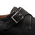 Albini Burnished Black Suede Monk Strap | Mezlan Dress Shoes for Men