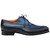Bowery Calfskin/Deerskin Navy Multi Derby | Mezlan of Spain Dress Shoes for Men
