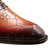 Tribeca Laser Print Patina Calfskin Cognac Rust Oxford | Mezlan Dress Shoes for Men