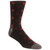 Stacy Adams Oversized Black/Burgundy Dots Crew Dress Sock