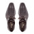 Mezlan Anderson dark brown crocodile lace-up top-down view showing lacing and vamp