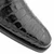 Mezlan Anderson black crocodile shoe showing scale texture and tassel detail