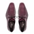 Mezlan Anderson burgundy crocodile lace-up top-down view showing lacing and vamp