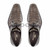 Mezlan Anderson grey crocodile lace-up top-down view showing lacing and vamp
