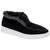 Mauri Black Suede Leather & Shearling Loafers CHILI for Men