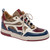 Mauri Baby Crocodile Skin ABSTRACT Blue/Red Multi Fashion Sneakers for Men