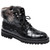 Mauri Genuine Alligator Skin & Lapin Trimming SMOKE Black Combat Men's Boot