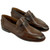 Alan Payne Naples Troy Brown calfskin penny loafers, pair view, men's slip-on dress shoe