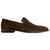 Alan Payne Miami Brown Suede Leather Moc Toe Dress Loafers