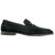 Alan Payne Miami Black Suede Leather Moc Toe Dress Loafers