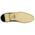 Buffed leather sole of the Alan Payne Prego black velour suede slipper