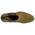 Top-down view of the Brisbane Chelsea boot's rounded toe and suede nap in madero grey