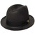 Stetson Madison Straw Fedora Black Milan Straw Hats